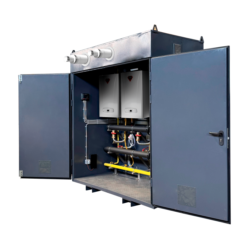 Котельная наружного размещения 300 кВт (каскад 2х150 кВт) Federica Bugatti VARME